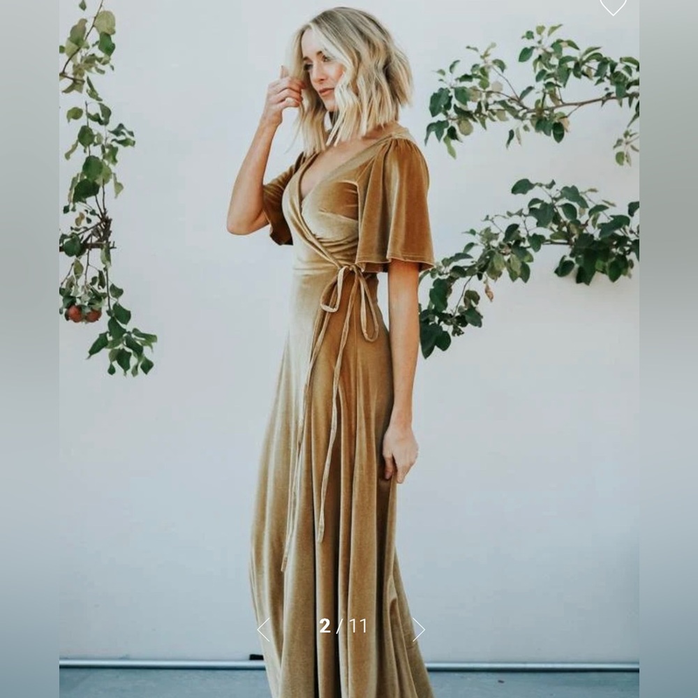 Baltic Born Meghan Velvet Wrap Maxi Dress